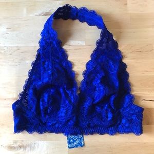 NWT Free People Galloon Lace Halter Bralette
